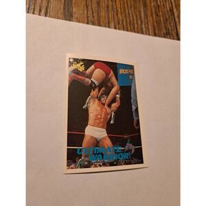 Vintage 1989 WWF Ultimate Warrior Trading Card 5 Titan Sport Game Time Wrestling